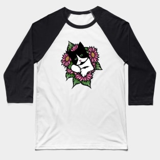 Tuxedo Cat Baseball T-Shirt